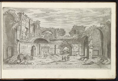 Ruïnes van de Thermen van Caracalla te Rome door Etienne Duperac
