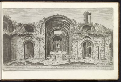 Thermen van Diocletianus te Rome door Etienne Duperac