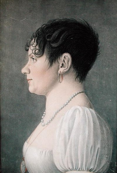 Portret van een jong meisje, c.1810 door Etienne Esperance Bouchardy