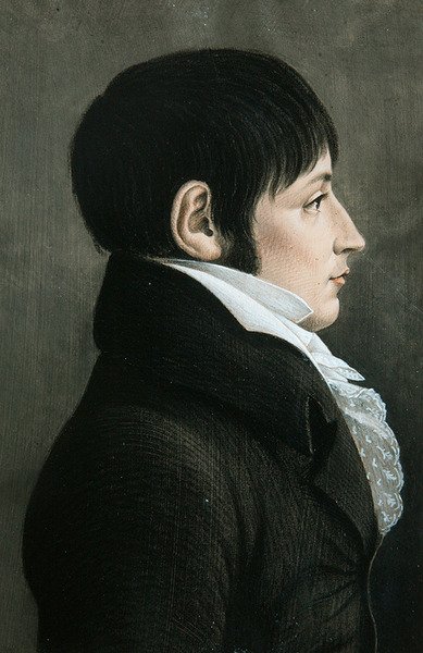 Portret van een man door Etienne Esperance Bouchardy