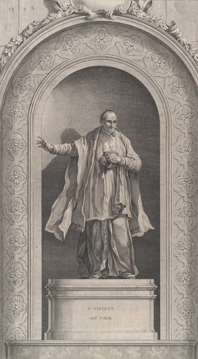 De kapel van de Enfants-Trouvés in Parijs: Saint Vincent de Paul door Etienne Fessard