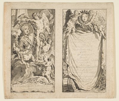 Vignetten voor de Historische, Topografische en Fysieke Tabletten van Bourgondië door Etienne Fessard
