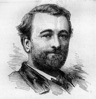 Portret van Paul Bert (1833-1886), Franse fysioloog en politicus. Gravure door Bocour in "Le Monde Illustré" n°1287 van 26 november door Etienne Gabriel Bocourt