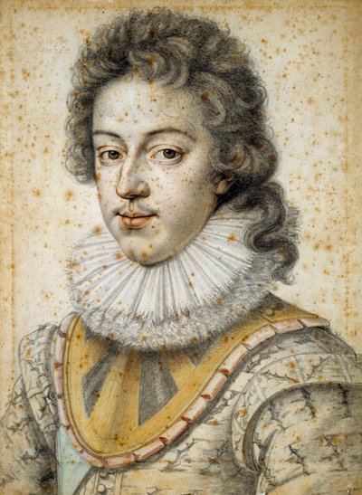 Portret van Lodewijk XIII op 21-jarige leeftijd door Etienne II Dumonstier