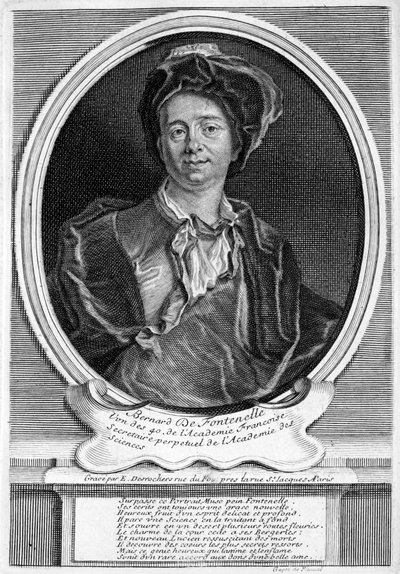 Bernard Le Bovier de Fontenelle, Franse auteur door Etienne Jehandier (after) Desrochers