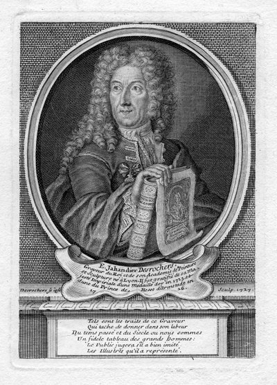 Zelfportret (gegraveerd) door Etienne Jehandier Desrochers