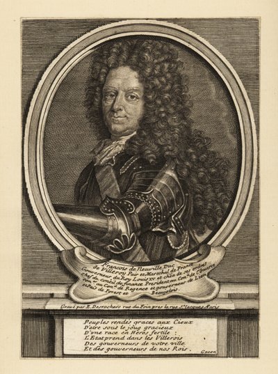 Francois de Neufville, 2e hertog van Villeroy door Etienne Jehandier Desrochers