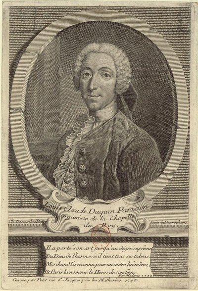 Louis-Claude Daquin door Etienne Jehandier Desrochers