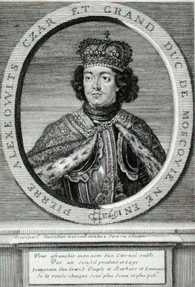 Peter I (1672-1725) door Etienne Jehandier Desrochers