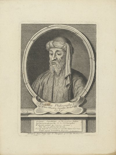 Porphyrius van Tyrus, ca. 1700 door Etienne Jehandier Desrochers