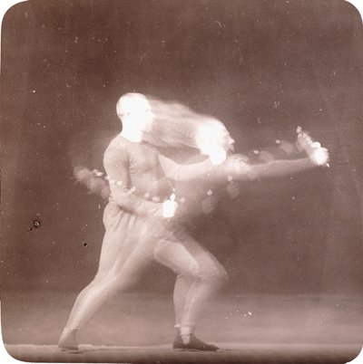 Chronofotografie van bewegingen van een bokser, c.1890 door Etienne Jules Marey