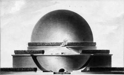 Cenotaaf voor Newton - E.L. Boullée door Etienne Louis Boullee