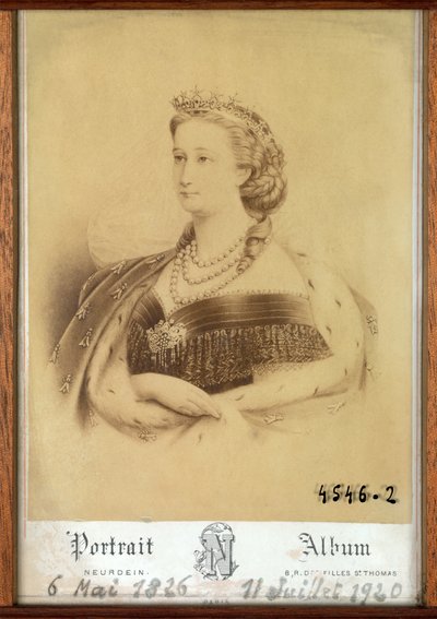 Portret van keizerin Engenie door Etienne & Neurdein Louis Antonin (1846-p. 1915) Neurdein