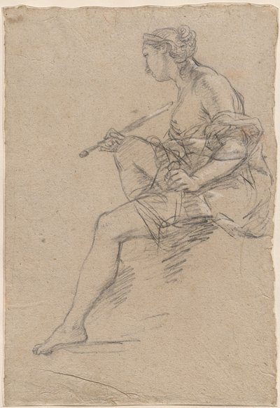 Studie voor een Allegorie van Schilderkunst door Etienne Parrocel
