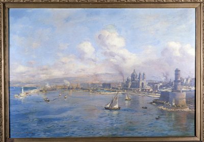 Het Joliette-bekken en de nieuwe havens in Marseille door Etienne Philippe Martin