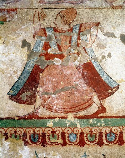 Danser met lange tuniek (Detail) door Etruscan