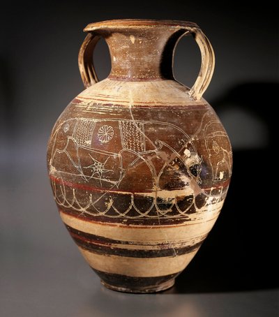 Etruskische kunst: amphora versierd door de schilder van de Cappi door Etruscan