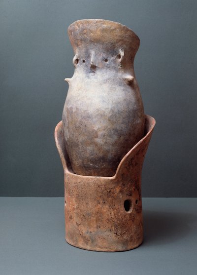 Etruskische beschaving, begrafenisritueel: gevormde canopische ossuarium, 8e eeuw v.Chr. Van de site van Bisenzio door Etruscan