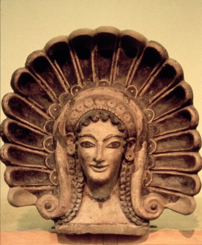 Armatuur in de Etruskische tempel in Veii, 6e eeuw v.Chr. door Etruscan