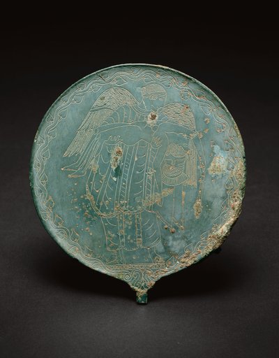 Handspiegel, 470 v.Chr. - 450 v.Chr. door Etruscan