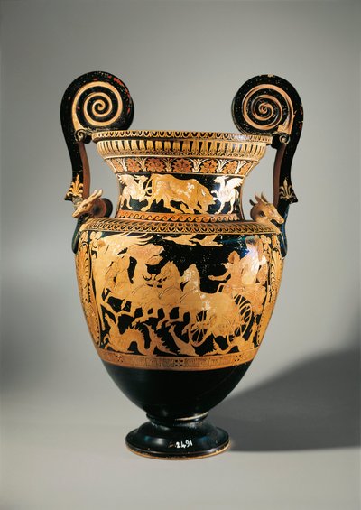 Italië, Lazio, Civita Castellana, Falerii, Volute krater door Etruscan