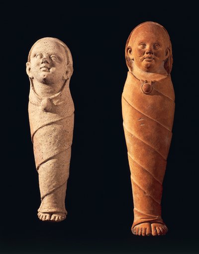Terracotta ex-voto met baby