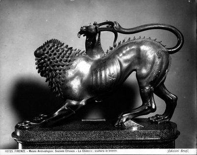 De gewonde Chimera van Bellerophon door Etruscan Etruscan