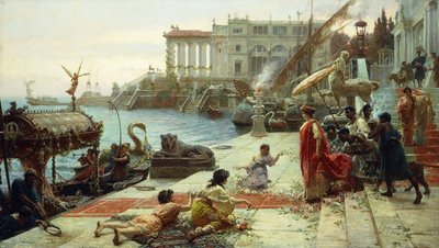 Het inschepen van een Romeinse koningin door Ettore Forti
