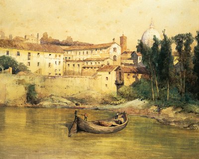 Oude Santo Spirito Ziekenhuis in Sassia (Saxia) door Ettore Roesler Franz