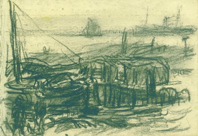 Schiffe auf der Schelde door Eugeen van Mieghem