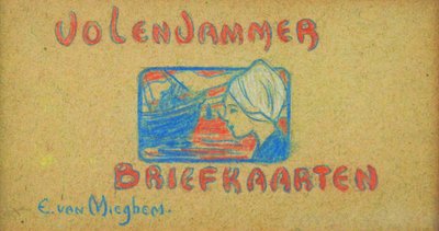 Volendam Postkarte door Eugeen van Mieghem