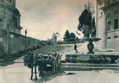 Achterkant van het Vaticaan bij de Musea en de Munt, Rome, Italië, 1927 door Eugen Poppel