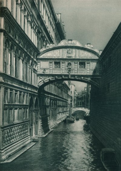 Brug der Zuchten, Venetië, Italië, 1927 door Eugen Poppel