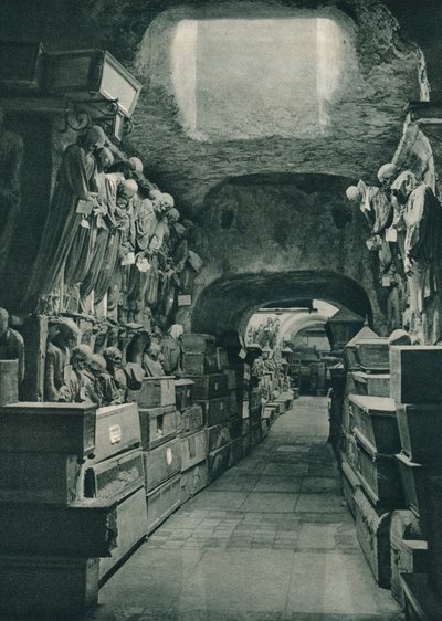 Catacomben van de Kapucijnen, Palermo, Sicilië, Italië, 1927 door Eugen Poppel