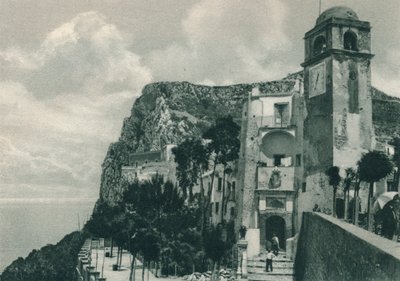 Kerk aan de kust, Capri, Italië, 1927 door Eugen Poppel