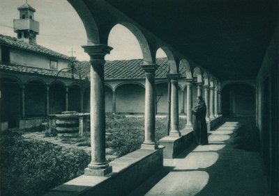Kloosters in een klooster, Florence, Italië, 1927 door Eugen Poppel
