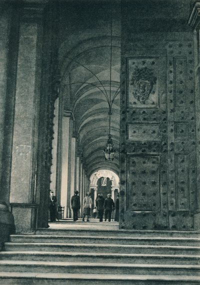 Ingang van het Vaticaan vanaf het Sint-Pietersplein, Rome, Italië door Eugen Poppel
