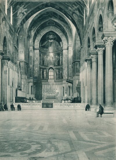 Interieur van de Kathedraal van Monreale, Sicilië, Italië, 1927 door Eugen Poppel