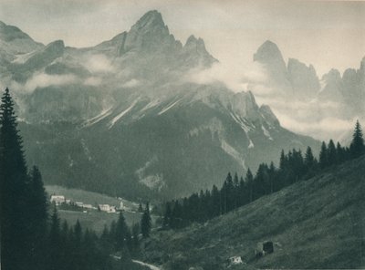 Pala Groep, San Martino di Castrozza, Dolomieten, Italië, 1927 door Eugen Poppel