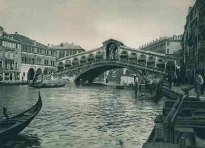 Rialtobrug, Venetië, Italië, 1927 door Eugen Poppel