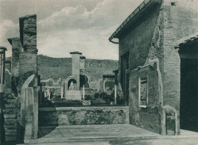 Straat die naar het forum leidt, Pompeii, Italië, 1927 door Eugen Poppel