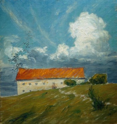 Het oude kasteel, schets door Eugen Prinz von Schweden