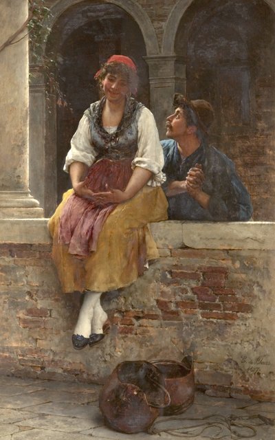 Het aanbod, 1887 door Eugen von Blaas