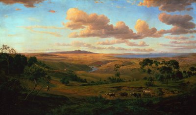 Een Uitzicht op Geelong door Eugen von Guerard
