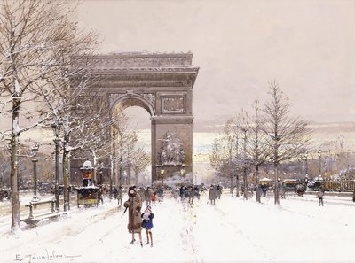 De Arc de Triomphe door Eugene Galien Laloue