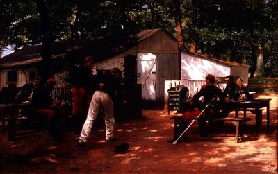 Soldaten van het Zesde Regiment in Rust door Eugene Alexis Girardet