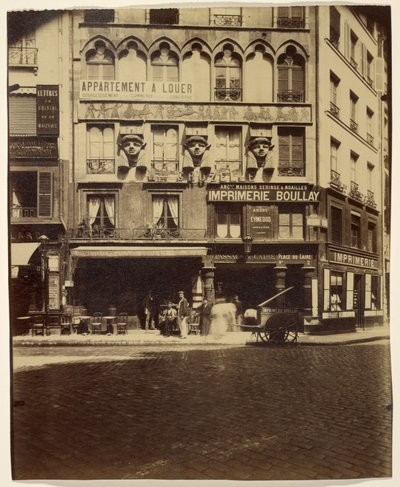 Huis, Place du Caire 2 (gebouw, Place du Caire) door Eugène Atget