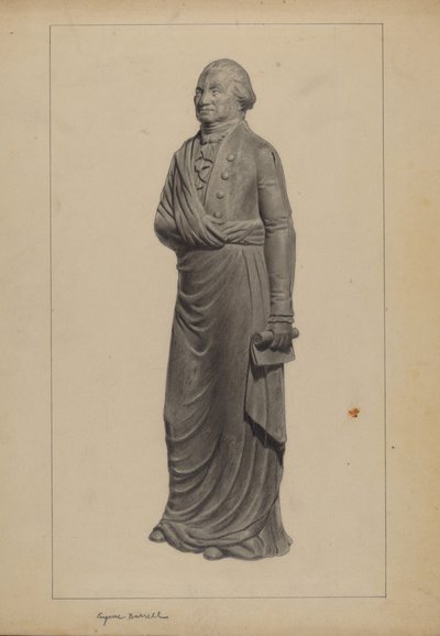 Gietijzeren Figuur door Eugene Barrell