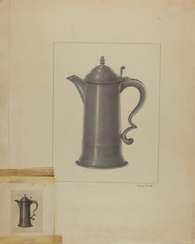 Pewter Kruik door Eugene Barrell