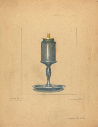 Pewter Lamp door Eugene Barrell